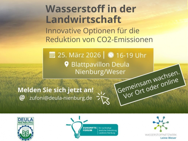 Infotag - Wasserstoff in der Landwirtschaft